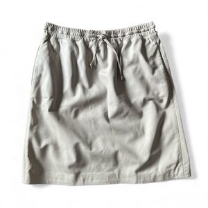 Joseph Cream / Grey Leather Skirt